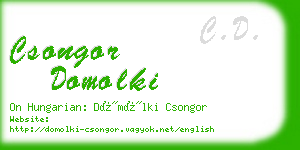 csongor domolki business card